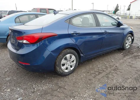 2016 Hyundai Elantra Se from USA, damaged, VIN 5NPDH4AE3GH749657